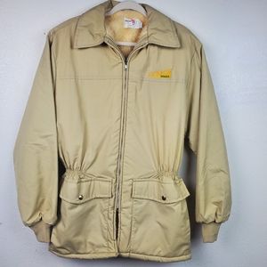 Vintage King Louie Pro Fit Lynns Seeds Tan Jacket